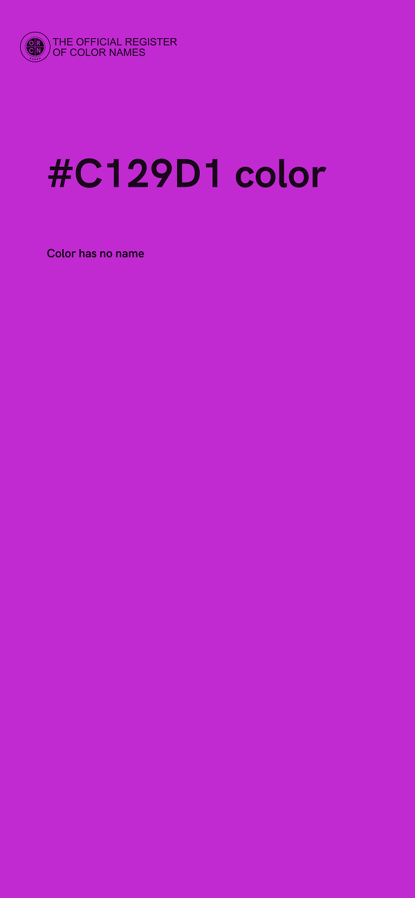 #C129D1 color image