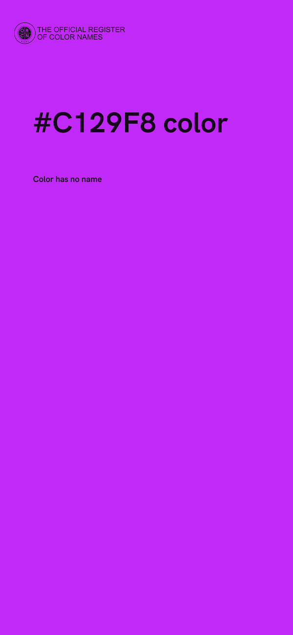 #C129F8 color image