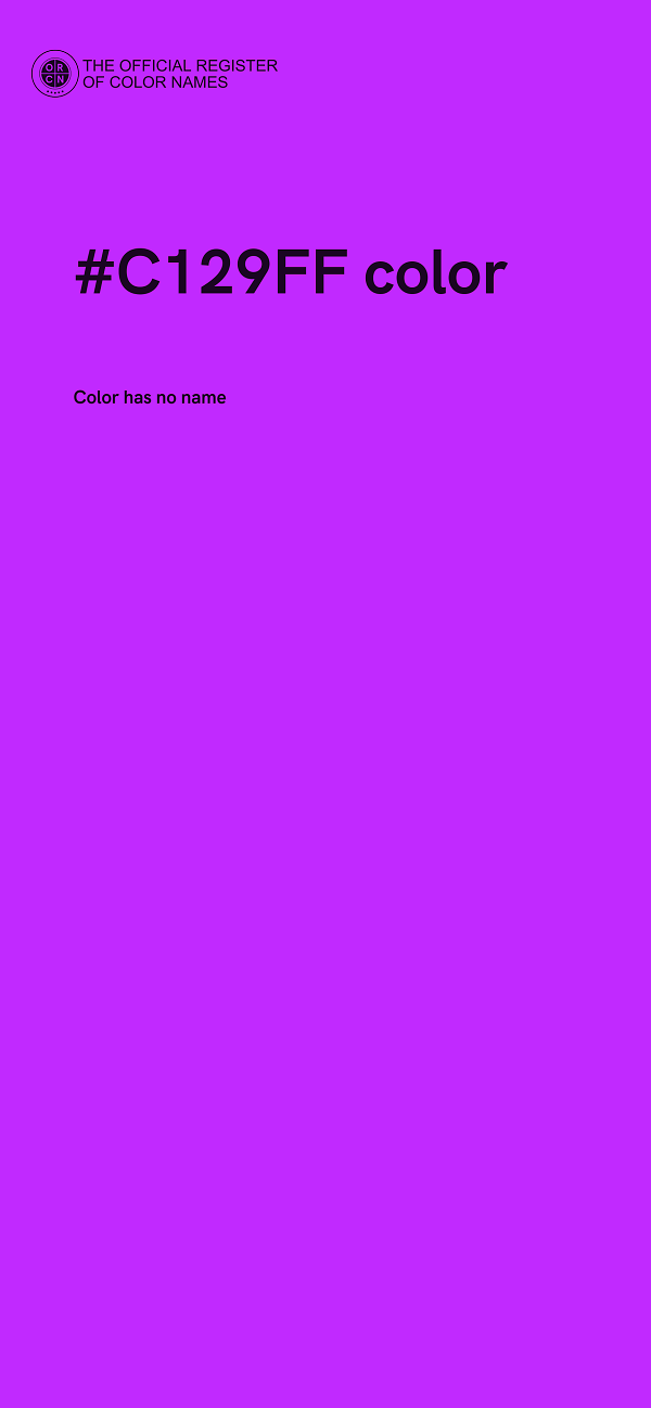 #C129FF color image