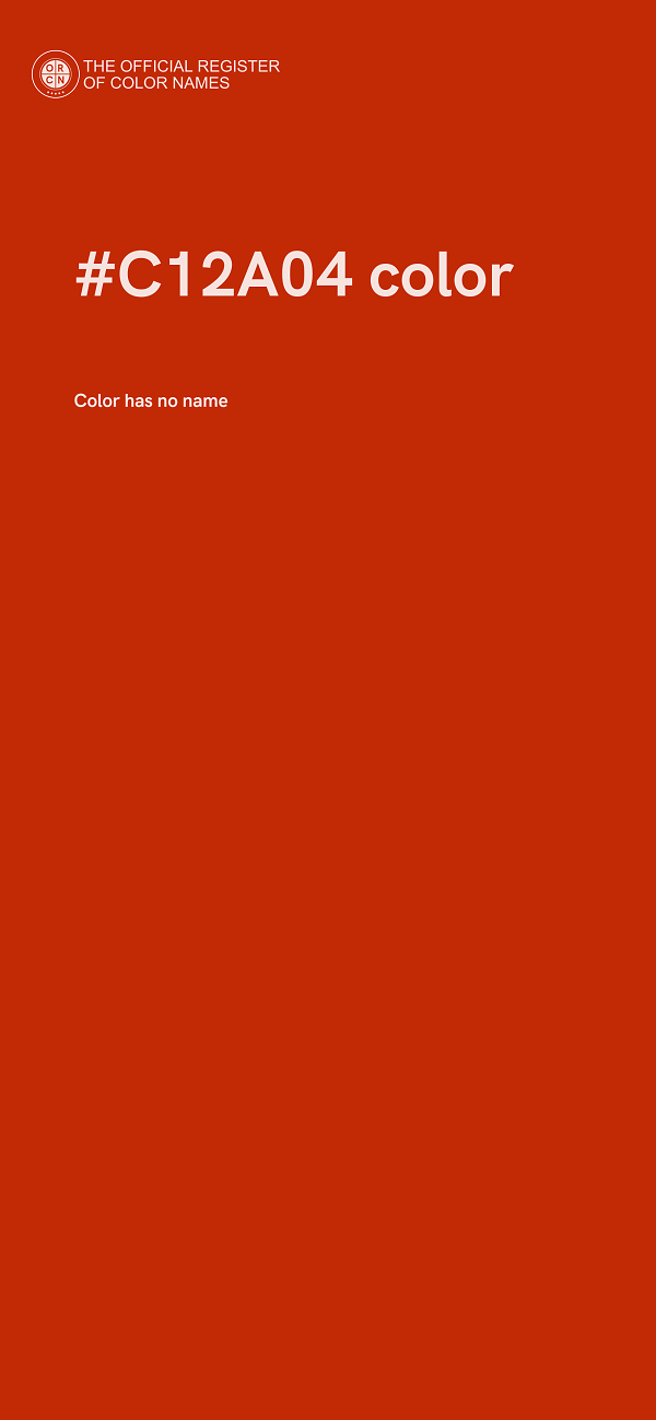 #C12A04 color image