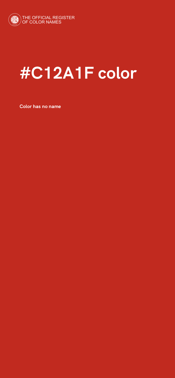 #C12A1F color image