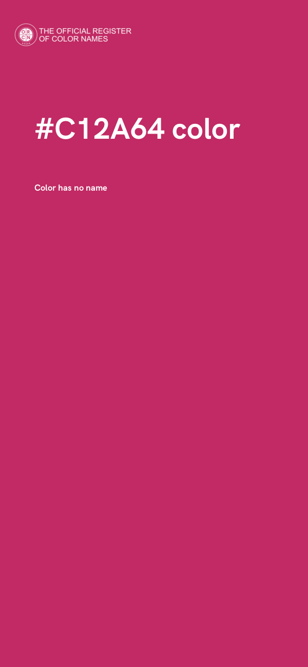 #C12A64 color image