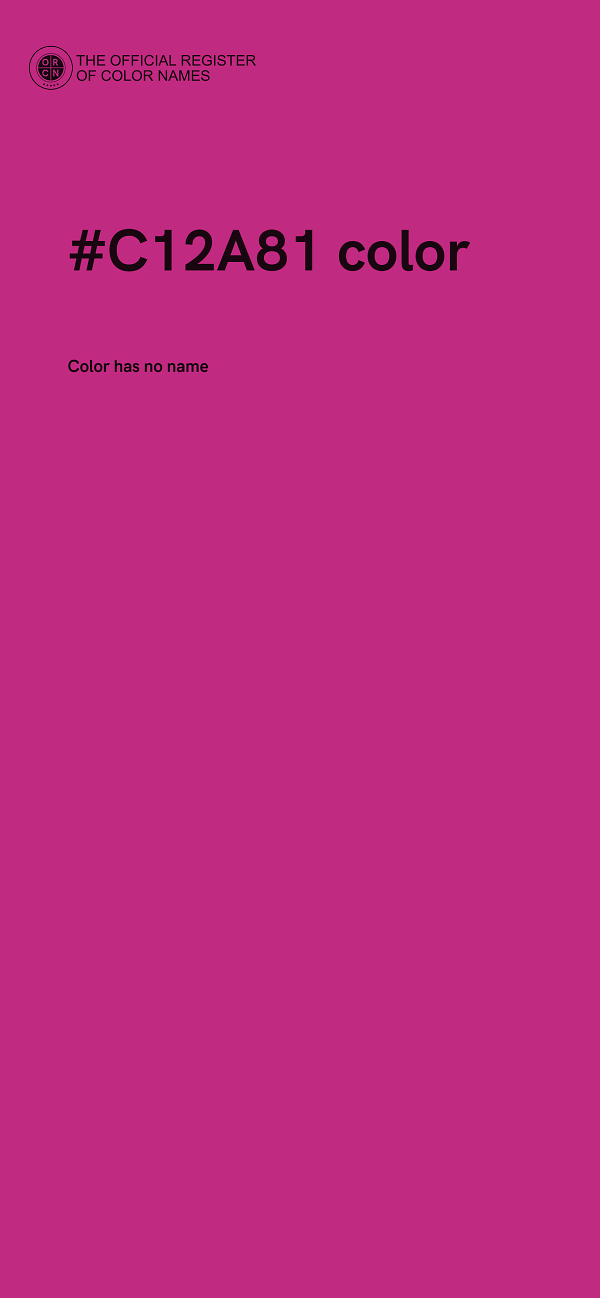 #C12A81 color image