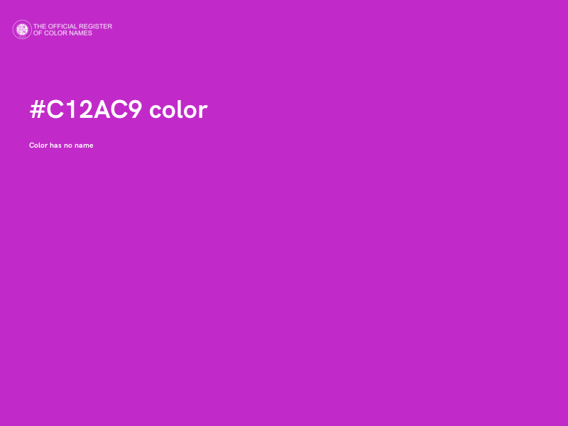 #C12AC9 color image