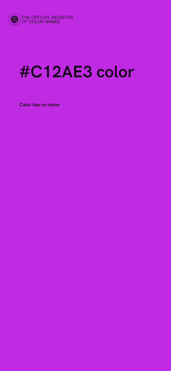 #C12AE3 color image
