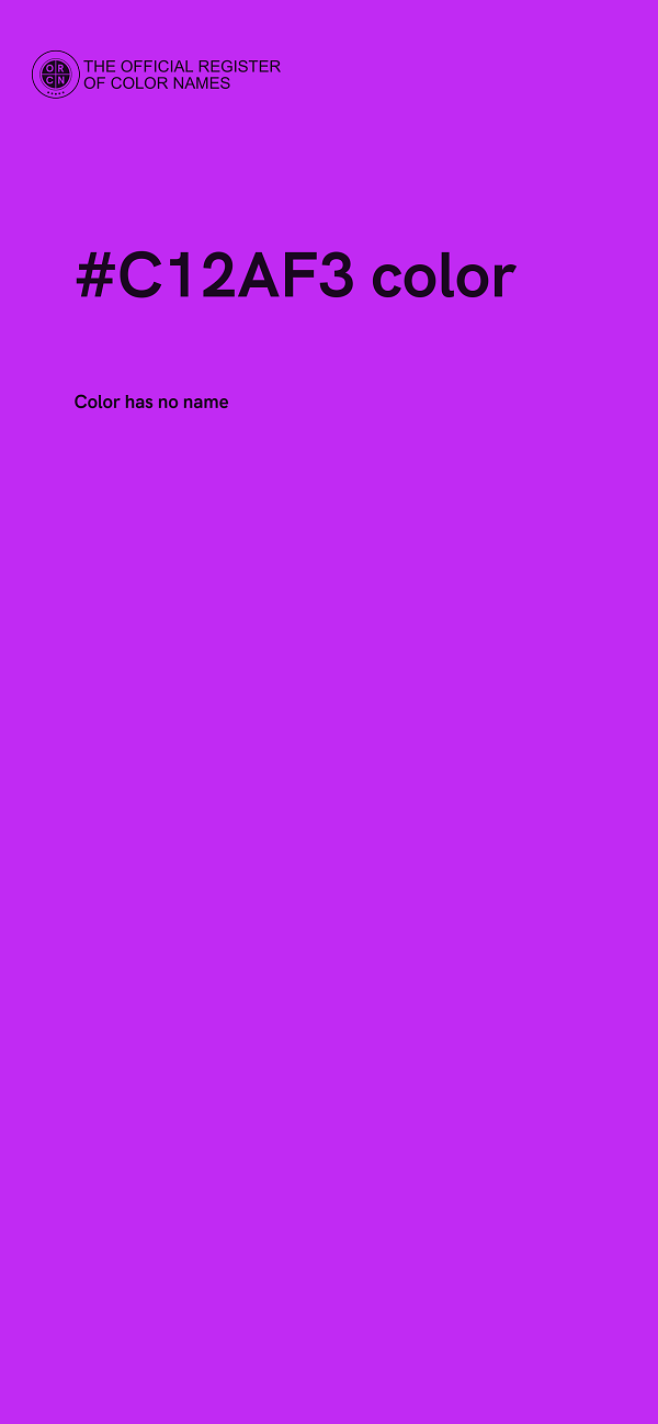 #C12AF3 color image