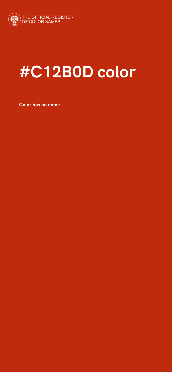 #C12B0D color image