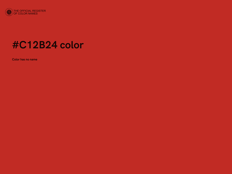 #C12B24 color image