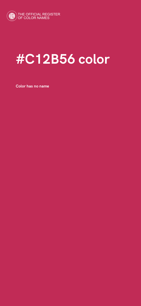 #C12B56 color image