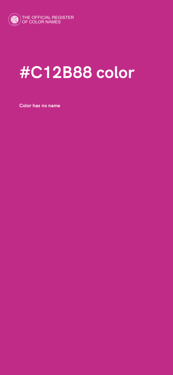 #C12B88 color image