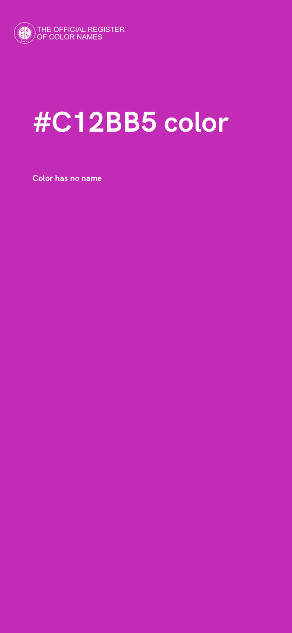 #C12BB5 color image