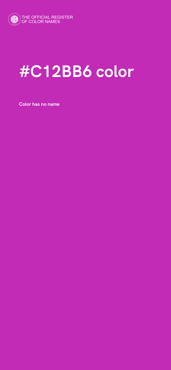 #C12BB6 color image