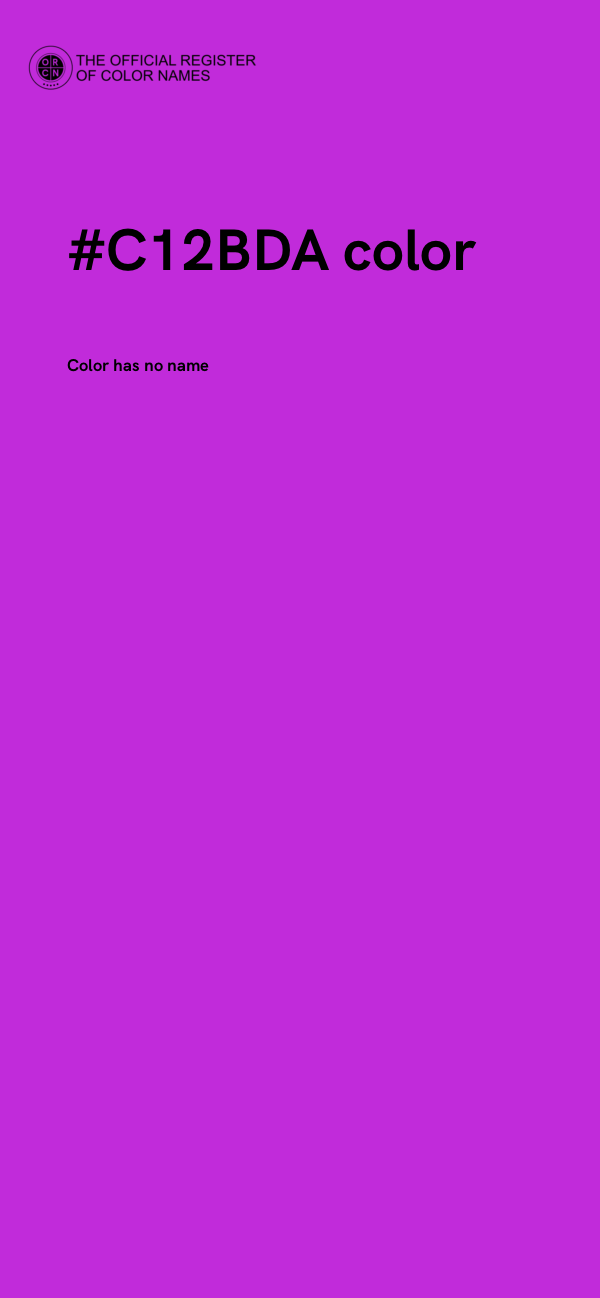 #C12BDA color image