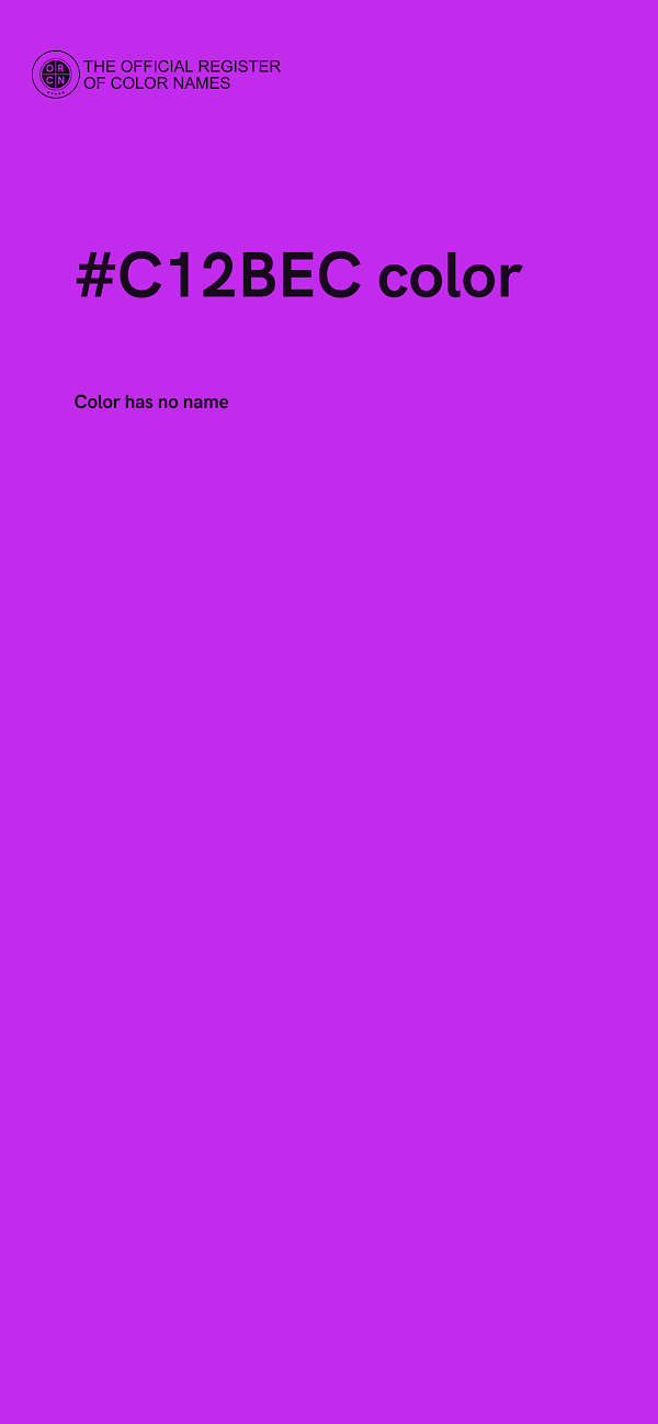 #C12BEC color image