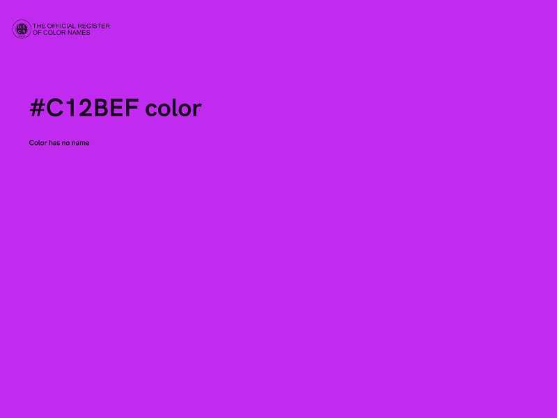 #C12BEF color image