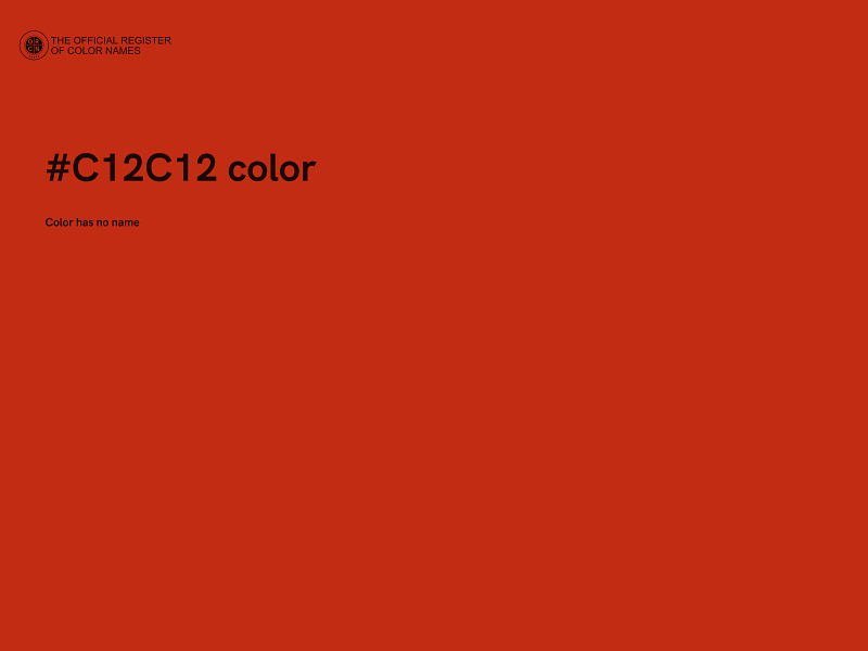 #C12C12 color image