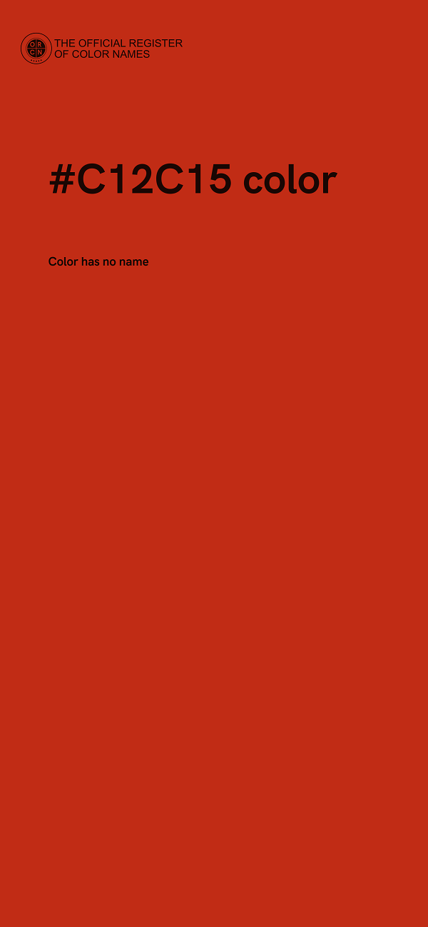 #C12C15 color image