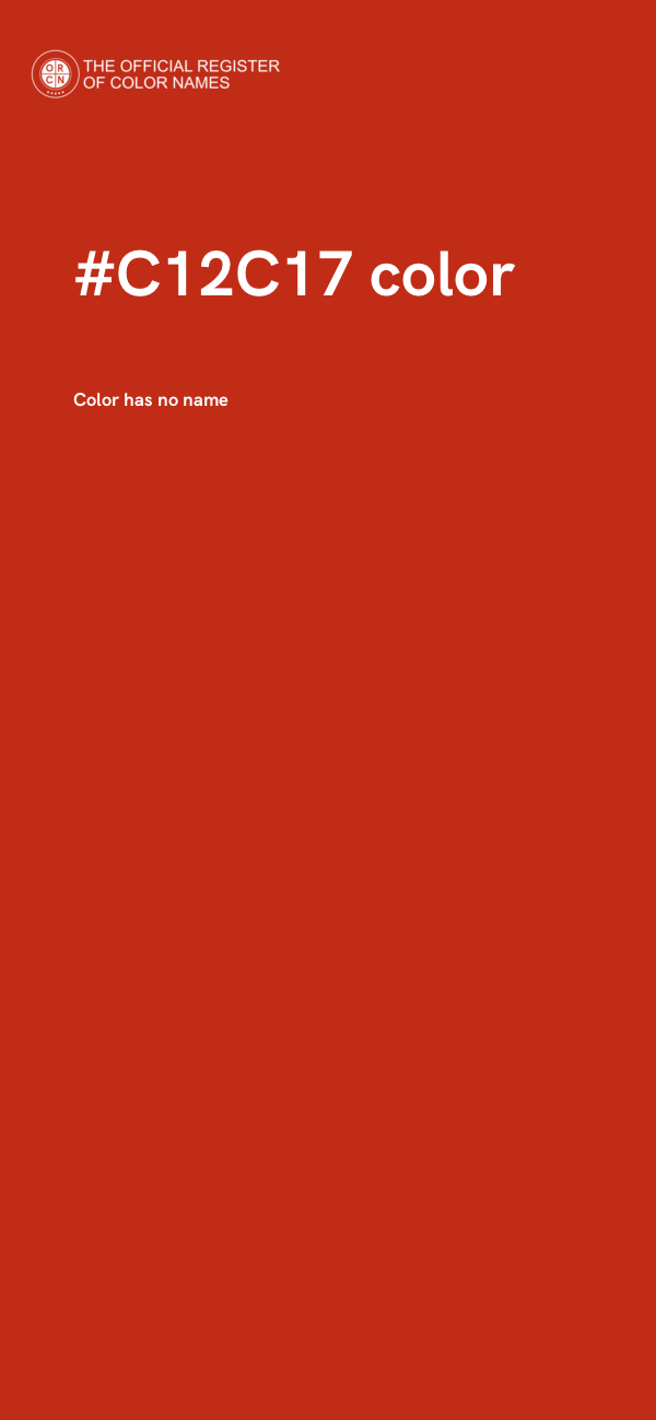 #C12C17 color image