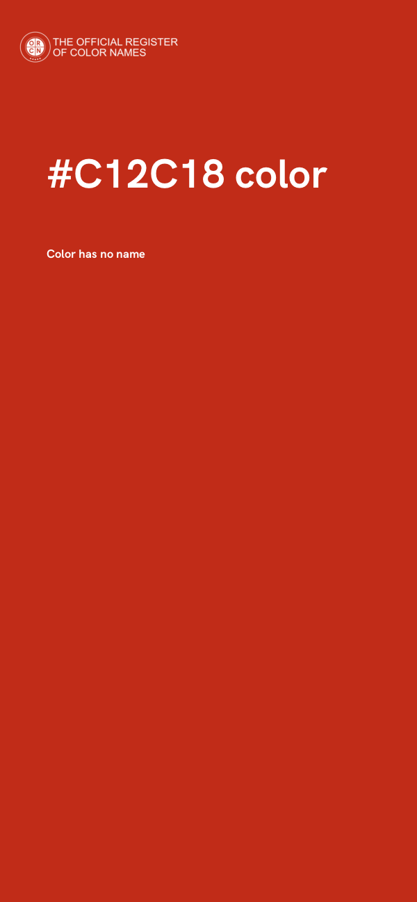 #C12C18 color image