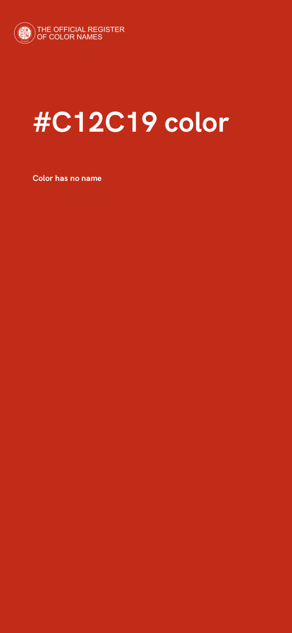 #C12C19 color image
