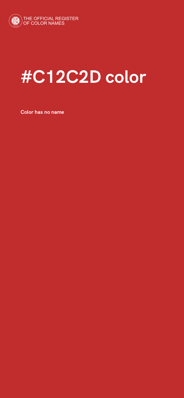 #C12C2D color image