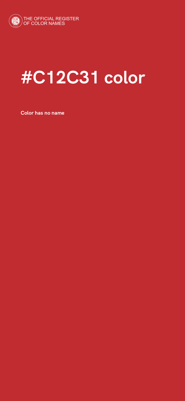#C12C31 color image