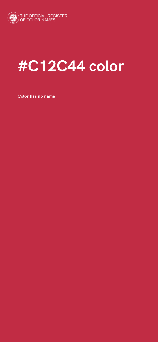 #C12C44 color image