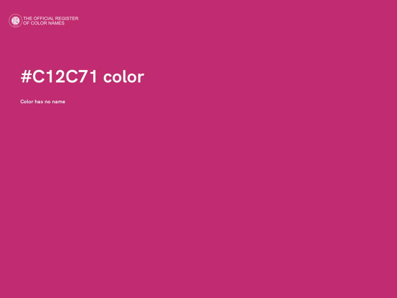 #C12C71 color image
