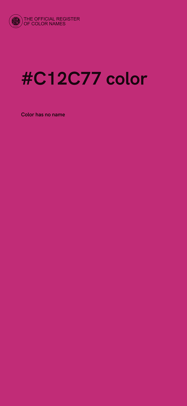 #C12C77 color image