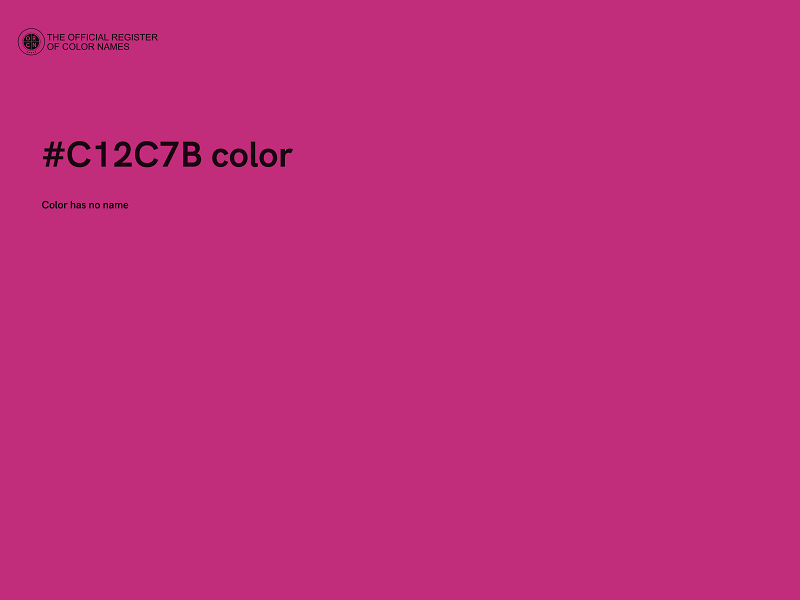 #C12C7B color image
