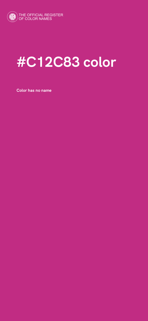 #C12C83 color image