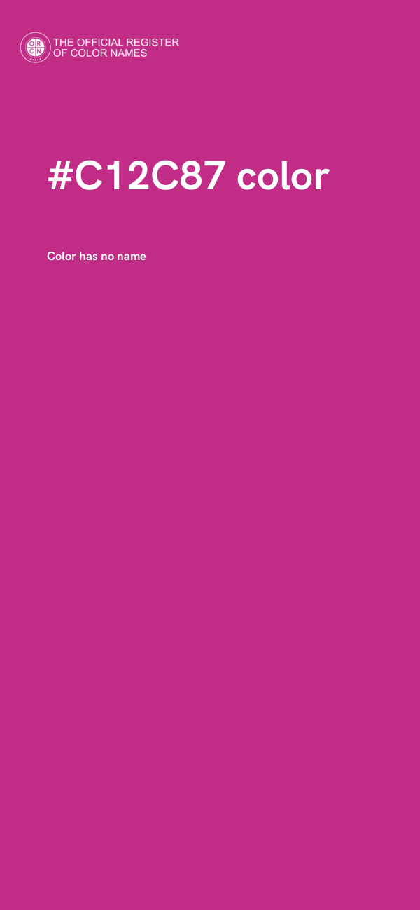#C12C87 color image