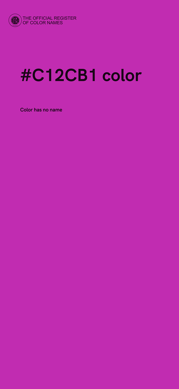 #C12CB1 color image