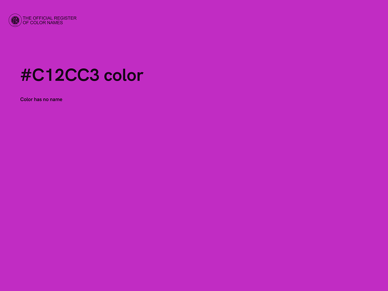 #C12CC3 color image