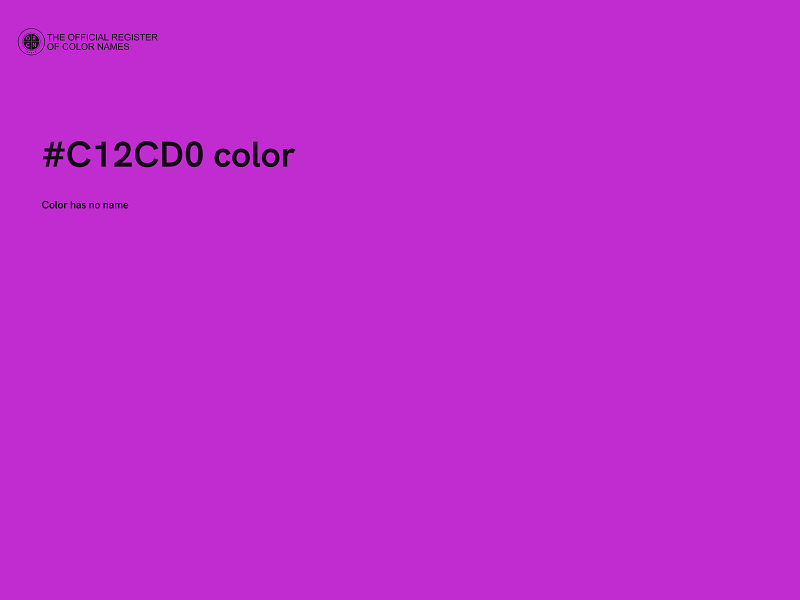 #C12CD0 color image