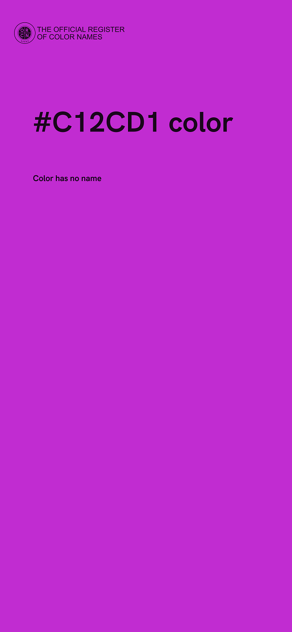 #C12CD1 color image