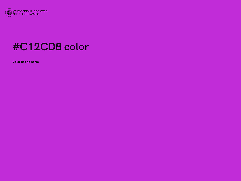 #C12CD8 color image