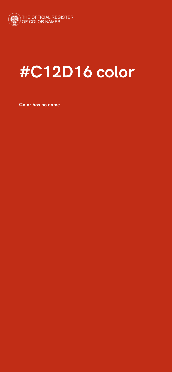 #C12D16 color image