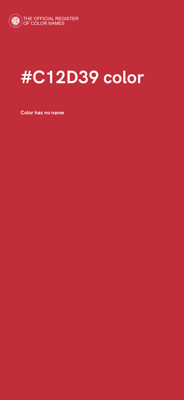 #C12D39 color image