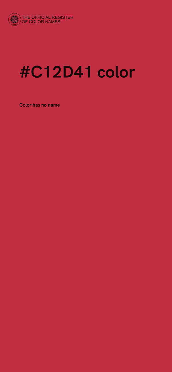 #C12D41 color image