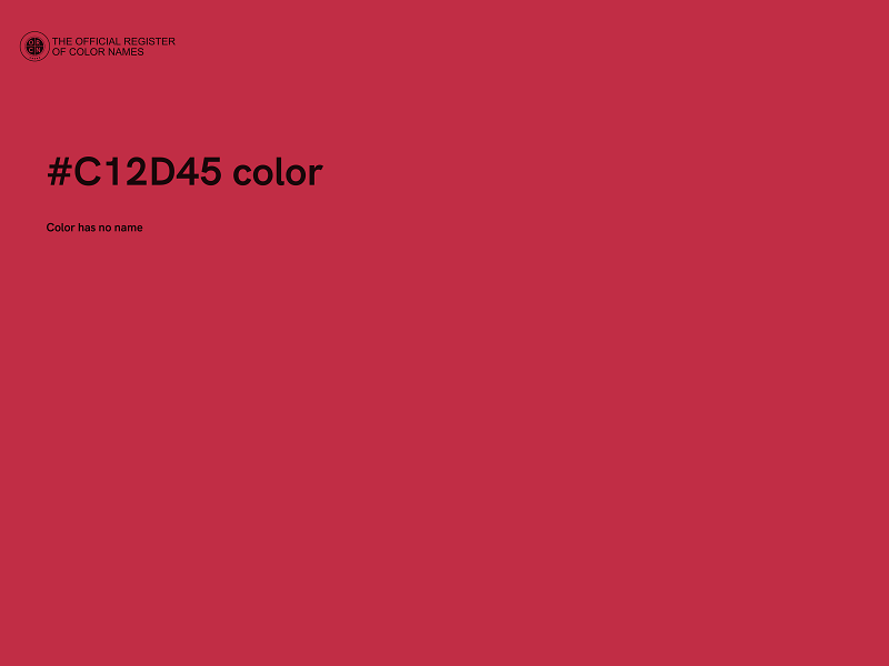 #C12D45 color image