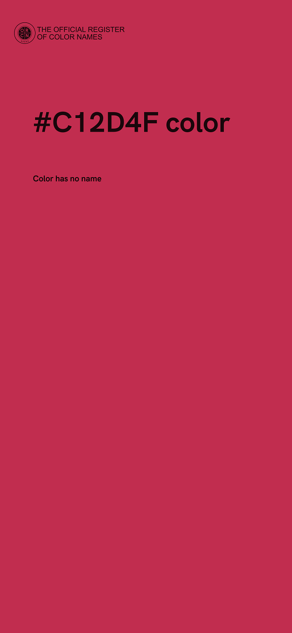 #C12D4F color image