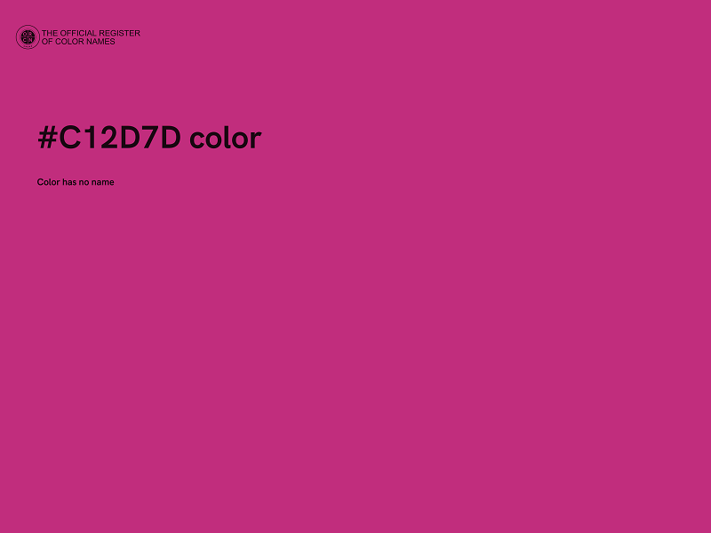 #C12D7D color image