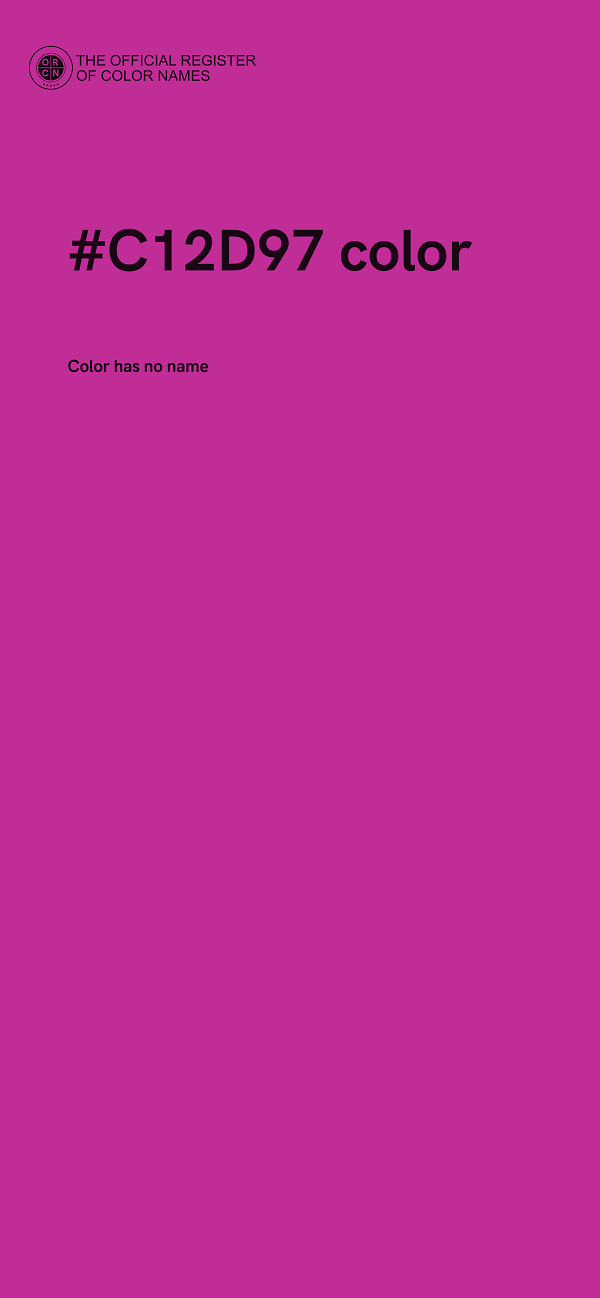 #C12D97 color image