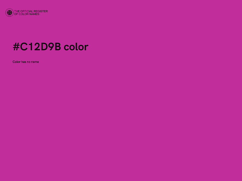 #C12D9B color image
