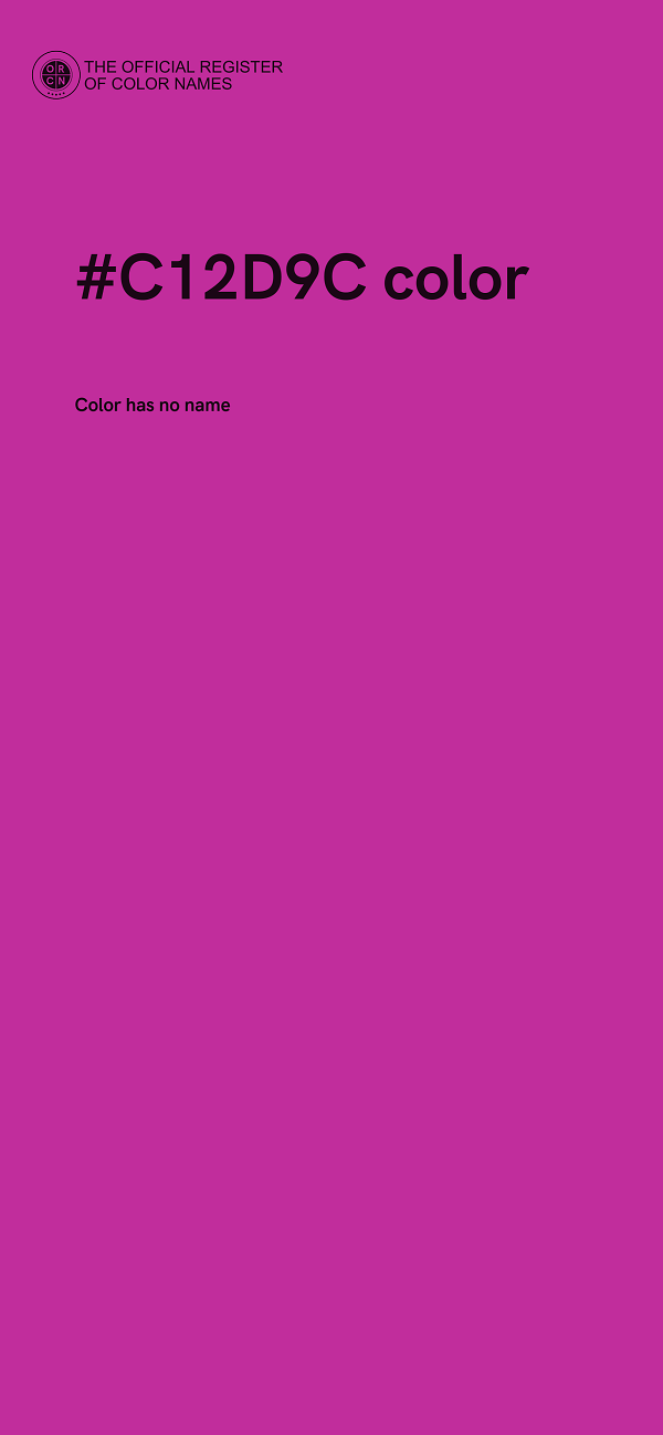 #C12D9C color image