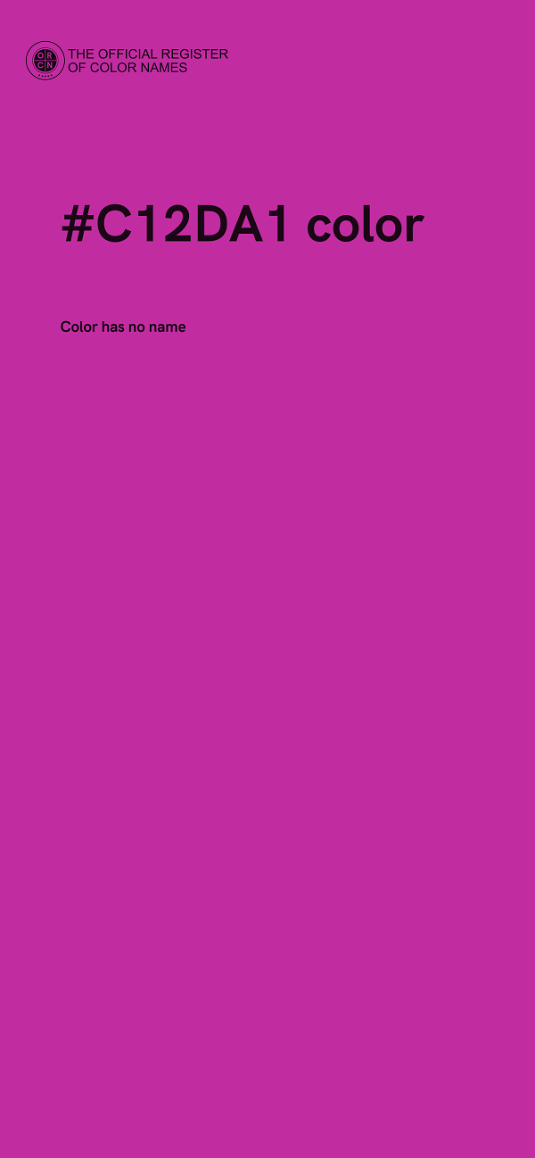 #C12DA1 color image