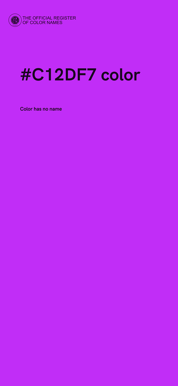 #C12DF7 color image
