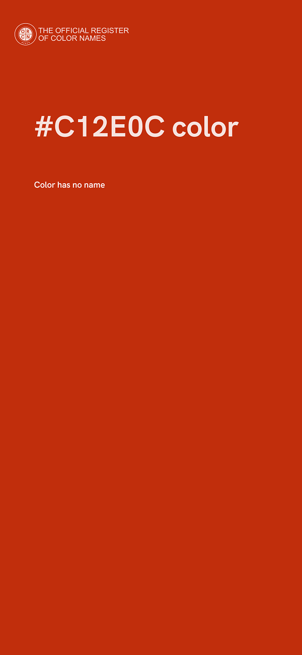#C12E0C color image