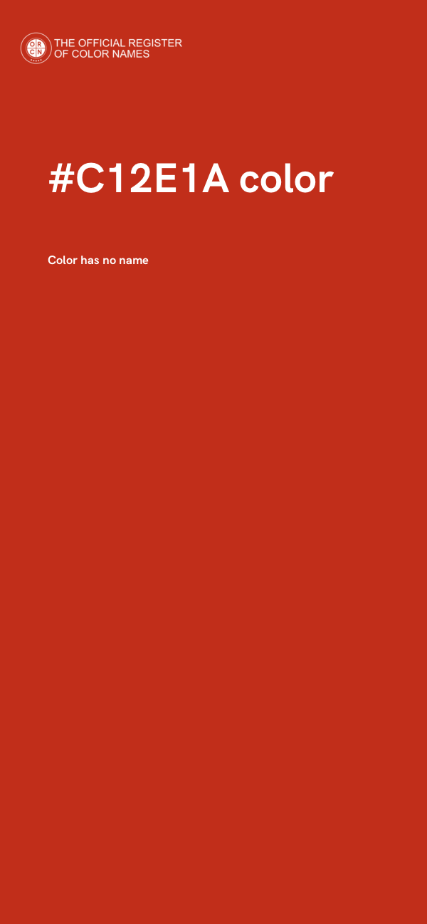 #C12E1A color image